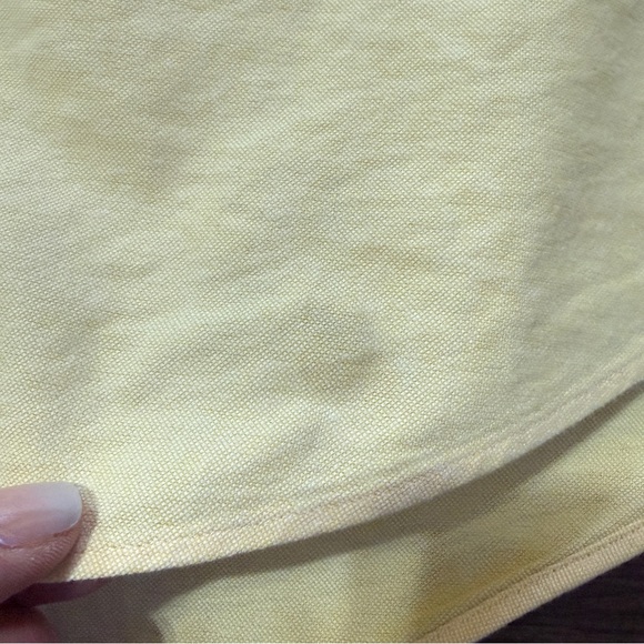 Vintage Ralph Lauren Short Sleeve Button Down Casual Cotton Shirt Yellow Medium - Picture 8 of 12